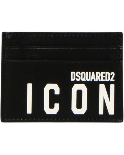 DSquared² Icon Card Holders - Black