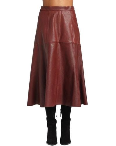 Forte Forte Midi Skirts - Red