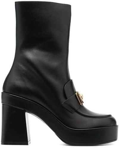 Versace Heeled Boots - Black