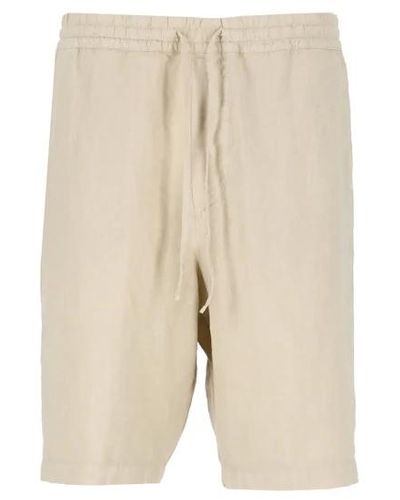 120% Lino Casual shorts - Neutro