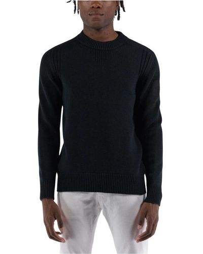 OUTHERE Round-Neck Knitwear - Black