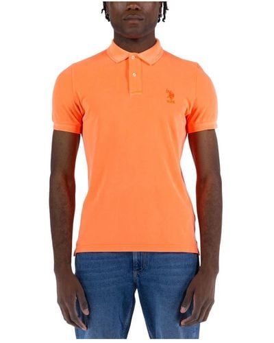 U.S. POLO ASSN. Polo Shirts - Orange