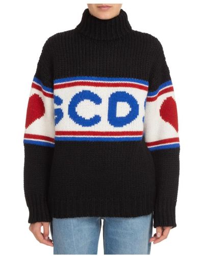 Gcds Lindo suéter de logotipo de cinta - Negro