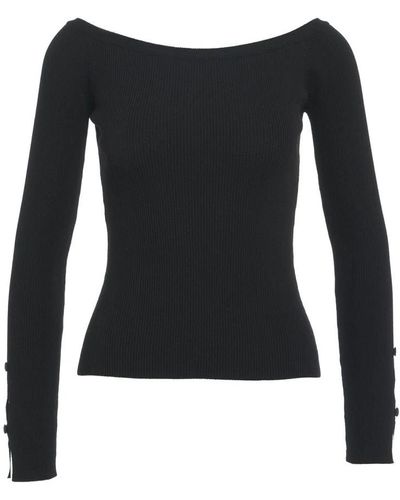 Jucca Round-Neck Knitwear - Black