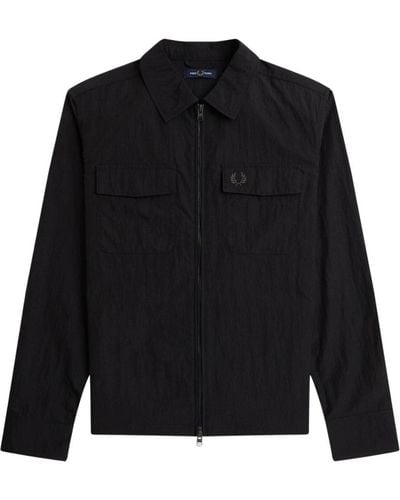 Fred Perry Light Jackets - Black