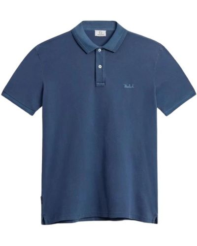 Woolrich Klassisches Herren Polo Shirt - Blau