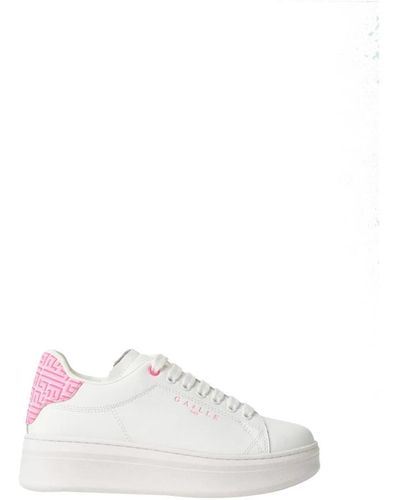 Gaelle Paris Rosa sneakers für frauen - Weiß