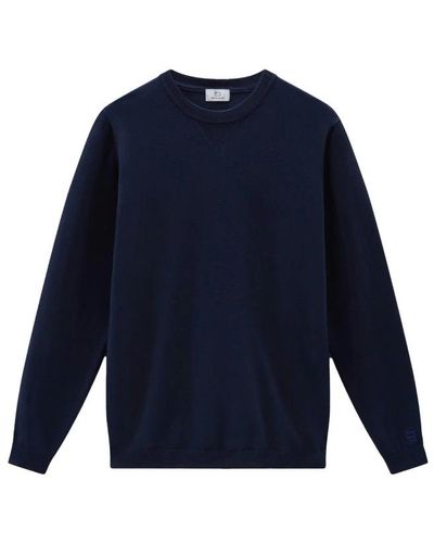 Woolrich Round-Neck Knitwear - Blue