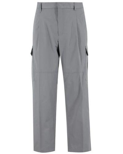 Brioni Trousers > straight trousers - Gris