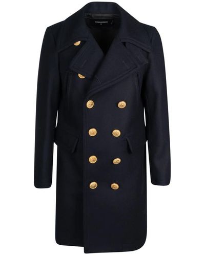 DSquared² Double-breasted coats - Blau