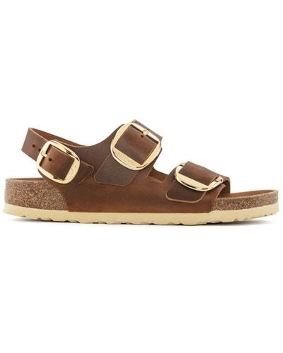 Birkenstock Shoes > sandals > flat sandals - Marron