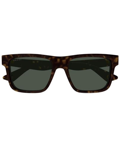 Gucci Trendige doppelschicht sonnenbrille gg1618s - Schwarz