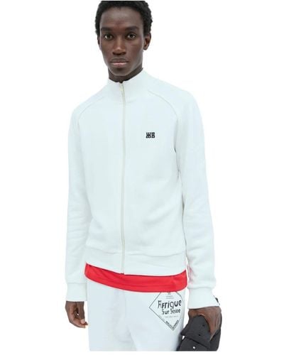 Wales Bonner Track jacket con rifiniture alluncinetto - Bianco