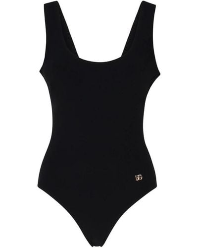 Dolce & Gabbana Olympic One-Piece Swimsuit - Black