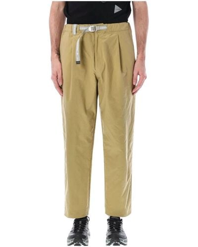 and wander Straight Trousers - Yellow
