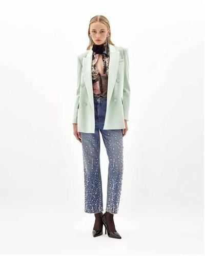 Blugirl Blumarine Diamond jeans - collezione autunno inverno 2023 - Blu