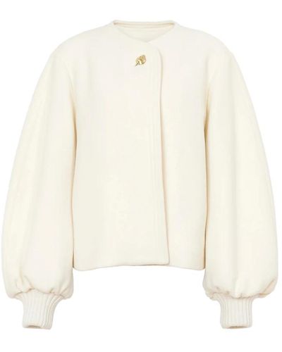 Chloé Coats > single-breasted coats - Blanc