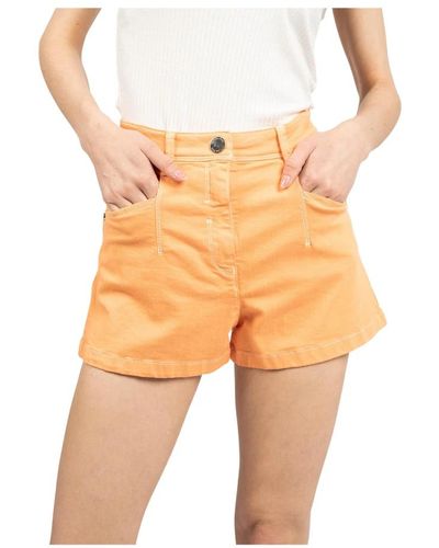 Patrizia Pepe Kurze denim-shorts - Orange