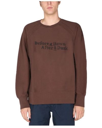 Engineered Garments Gedrucktes sweatshirt - Braun