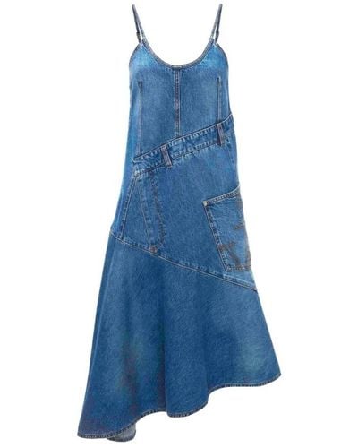 JW Anderson Midi Dresses - Blue