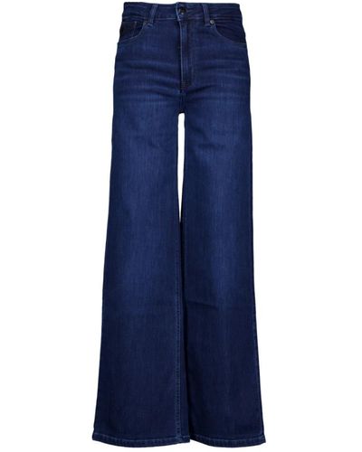 Lois Jeans > wide jeans - Bleu