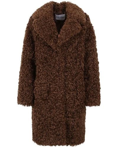 Stand Studio Faux Fur & Shearling Jackets - Brown