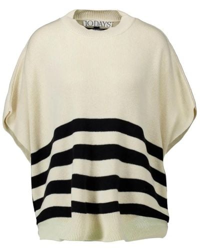 10Days Knitwear > round-neck knitwear - Blanc
