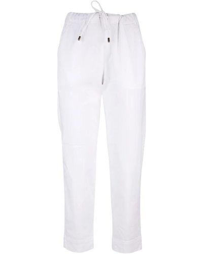 Max Mara Straight Trousers - White
