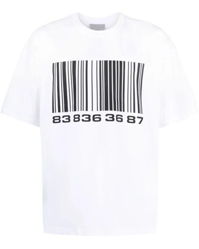 VTMNTS Bedrucktes weißes t-shirt mit logo