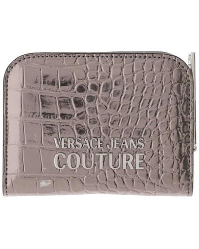 Versace Synthetische reißverschlusstasche mit originalhülle - Grau