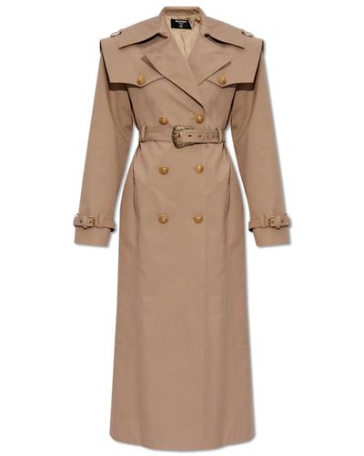 Balmain Coats > trench coats - Neutre