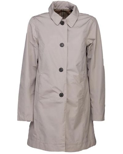 Barbour Single-Breasted Coats - Grey