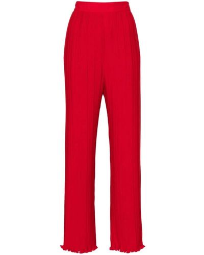 Lanvin Straight Trousers - Red