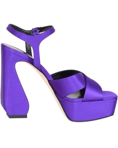 Sergio Rossi High Heel Sandals - Purple