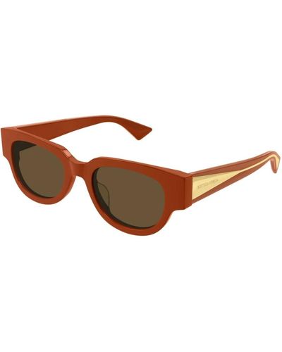 Bottega Veneta Nuovi classici occhiali da sole tri-fold - Marrone