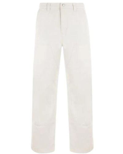 Stussy Straight Trousers - White