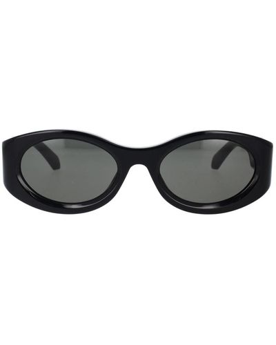 Ambush Modische ovale sonnenbrille gogolen 11007 - Schwarz