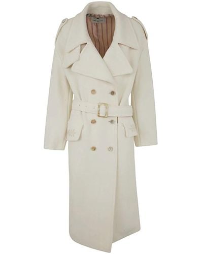 Etro Trench coat oversize bianco - Neutro
