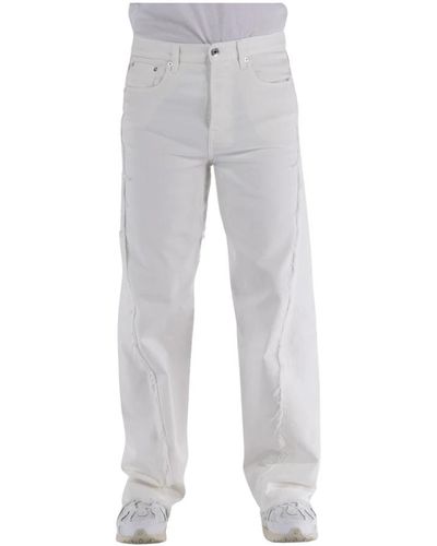 Lanvin Twisted denim baggy fit jeans - Grigio