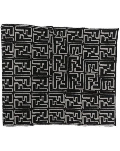 Fendi Winter Scarves - Black