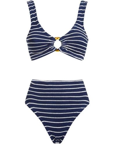 Hunza G Navy white bikini - Blau