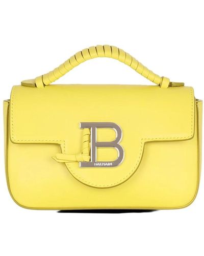 Balmain B-buzz mini leather bag - Gelb