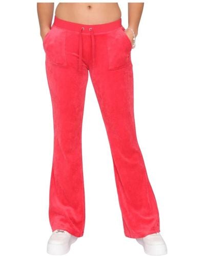 Juicy Couture Ultra low rise hose - Rot