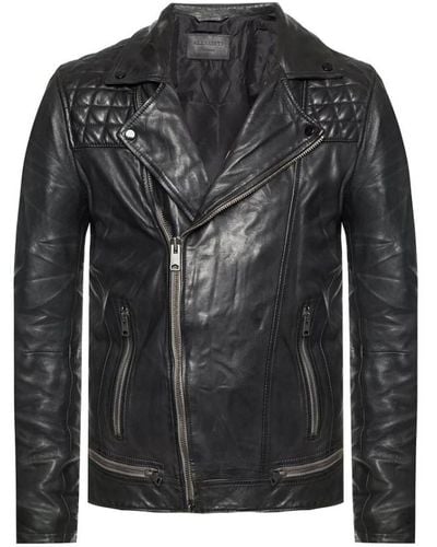 AllSaints Conroy leather biker jacket - Nero