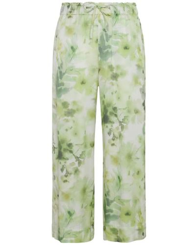 Deha Trousers > cropped trousers - Vert
