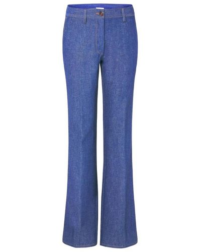 Forte Forte Trousers > wide trousers - Bleu