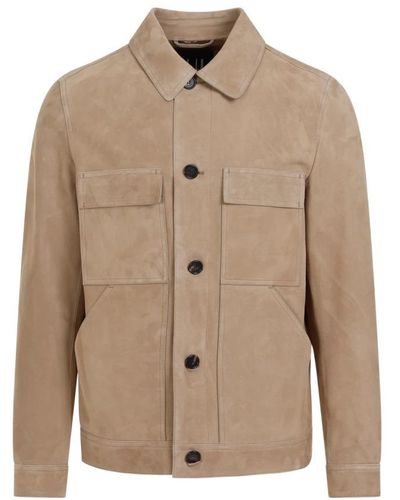 Dunhill Leather Jackets - Natural