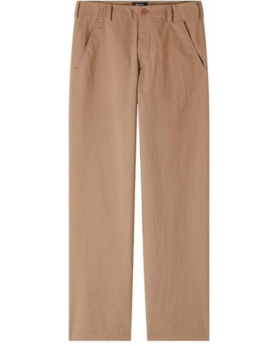 A.P.C. Wide Trousers - Brown