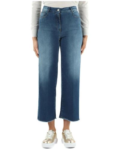 Peserico Cropped Jeans - Blue