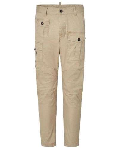 DSquared² Slim-Fit Trousers - Natural